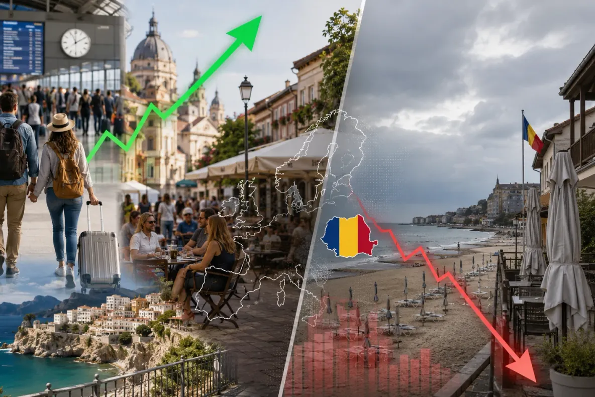 Turismul crește în Europa, dar în România se prăbușește. A doua cea mai mare scădere din UE, potrivit Eurostat
