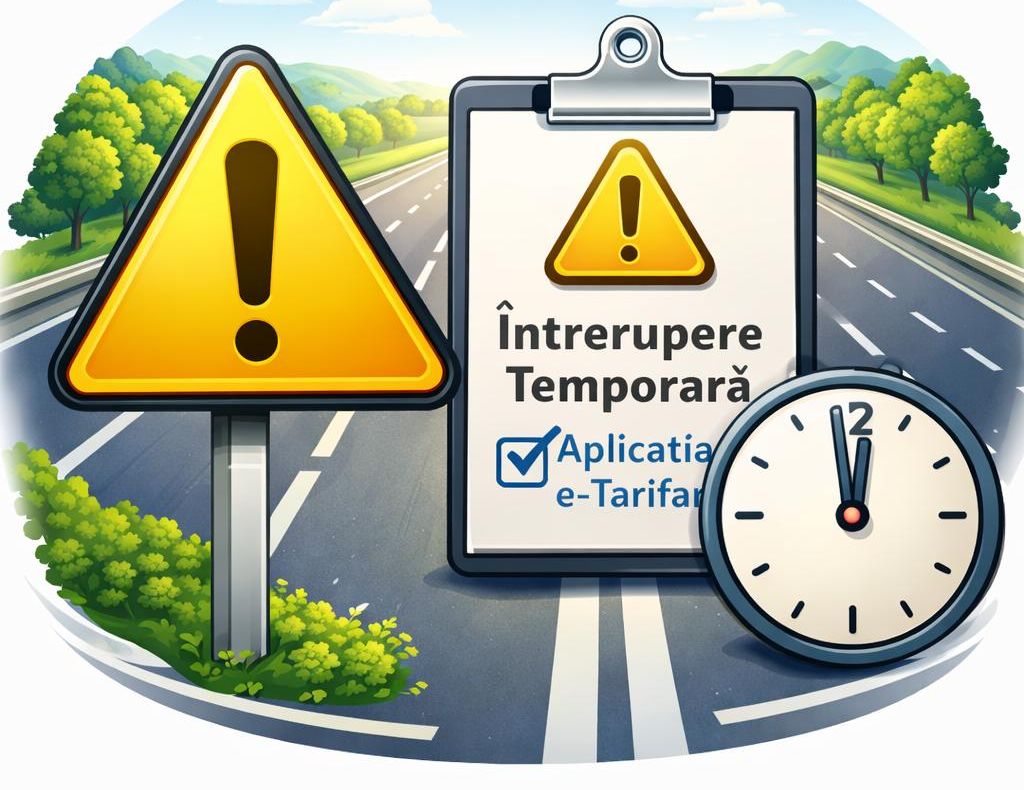 CNAIR: Întrerupere temporară a aplicației e-Tarifare pentru lucrări de mentenanță