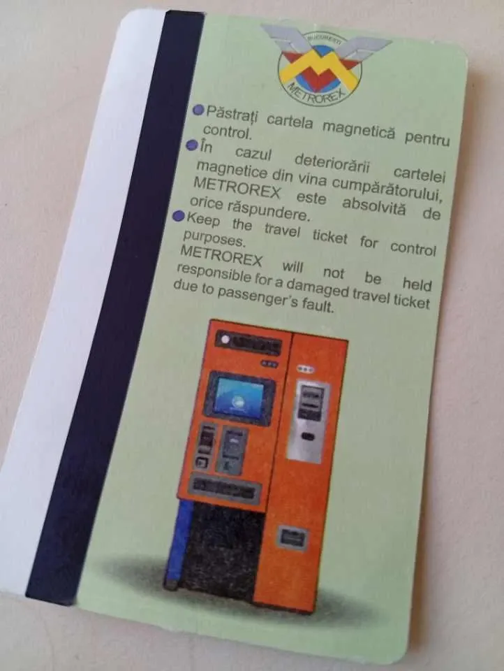 Cartelă de metrou cu 10 călătorii