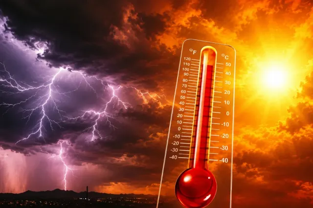 ANM: Caniculă în 13 județe, luni. Duminică, furtuni și instabilitate atmosferică: harta cu zonele vizate